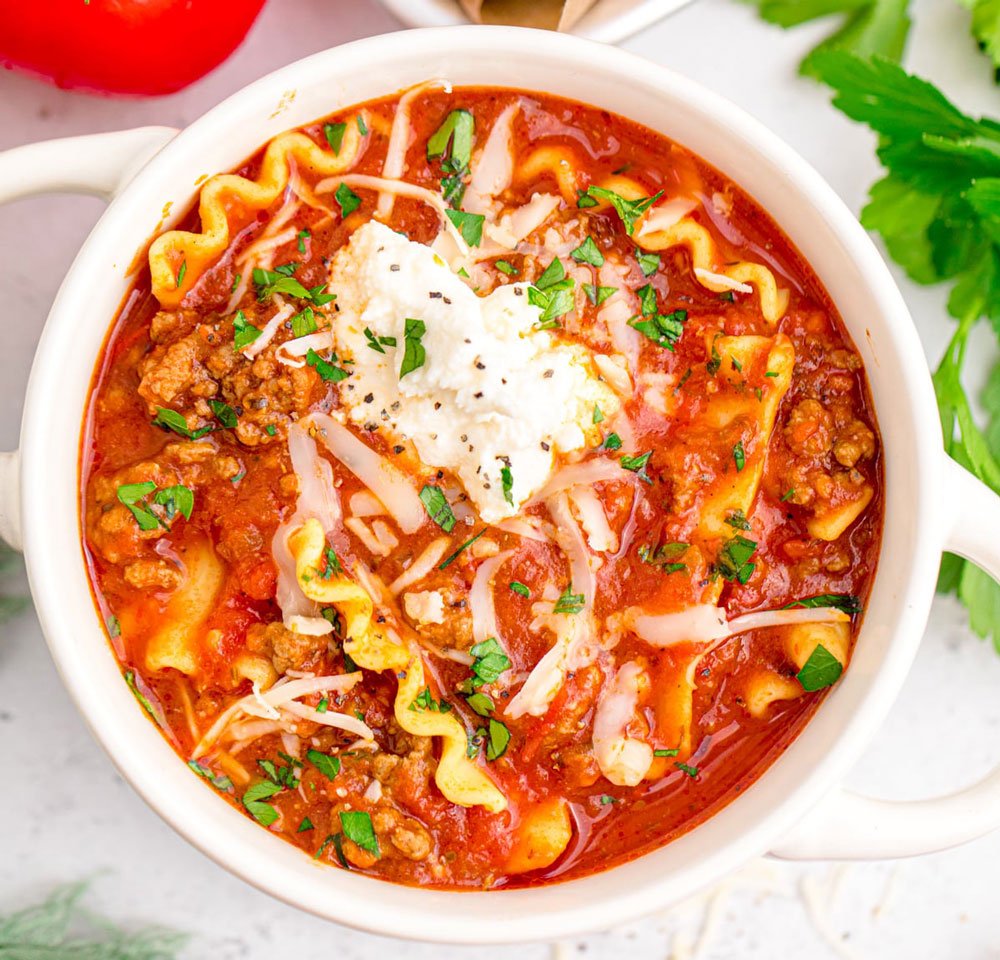 Half Baked Harvest Lasagna Soup