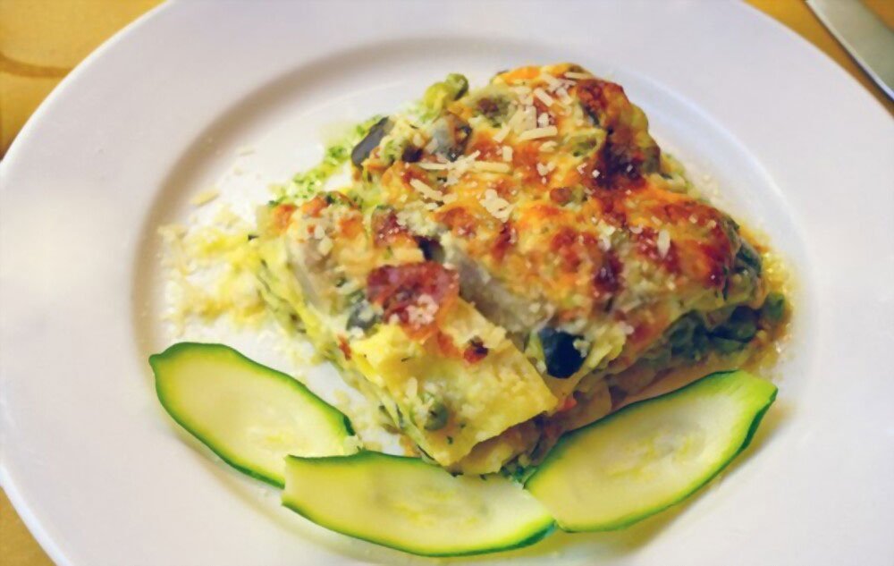 Crockpot Veggie Lasagna with Zucchini