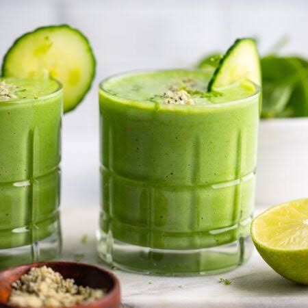 Creamy Pineapple Cucumber Smoothie 