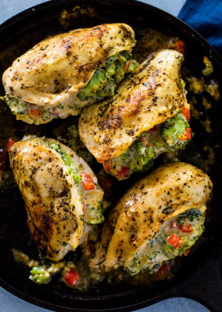 Keto Broccoli Stuffed Chicken