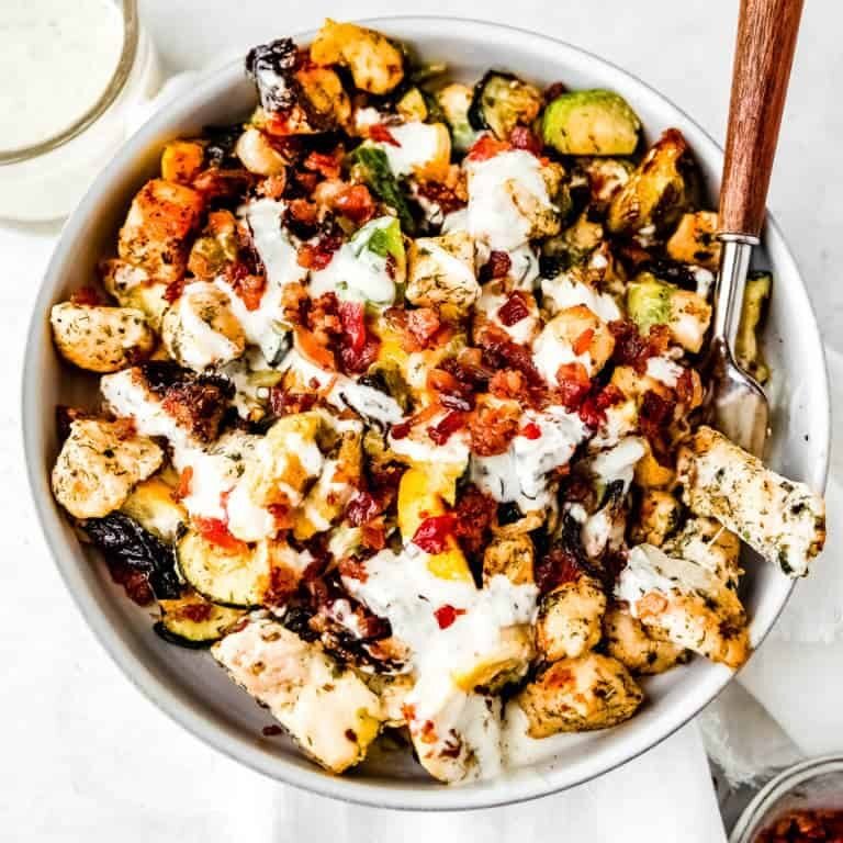 Keto Chicken Bacon Ranch Bowl