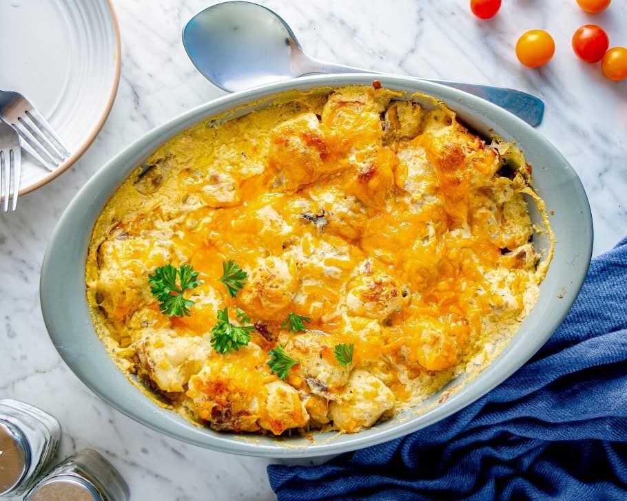 Chicken bubble biscuit Bake Casserole 