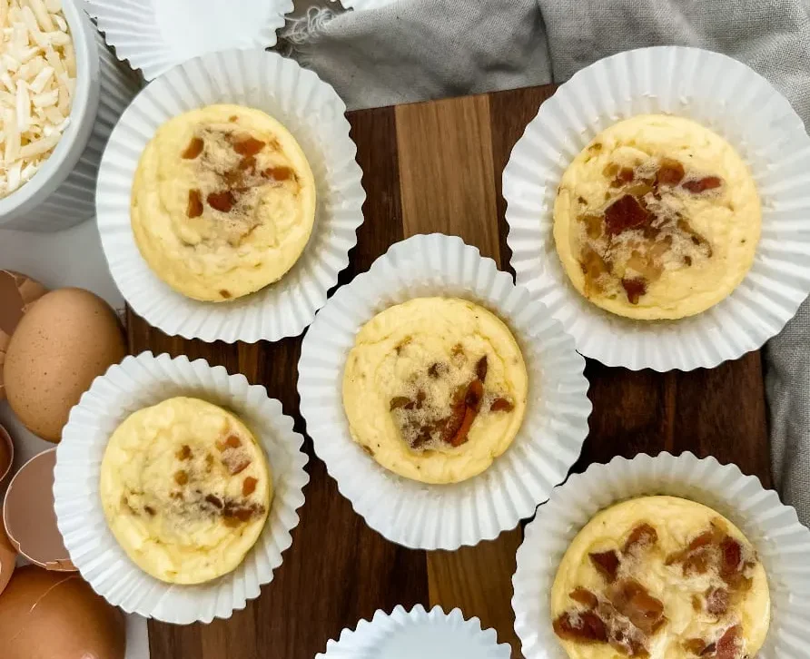 Copycat Starbucks Egg Bites with Bacon & Gruyère