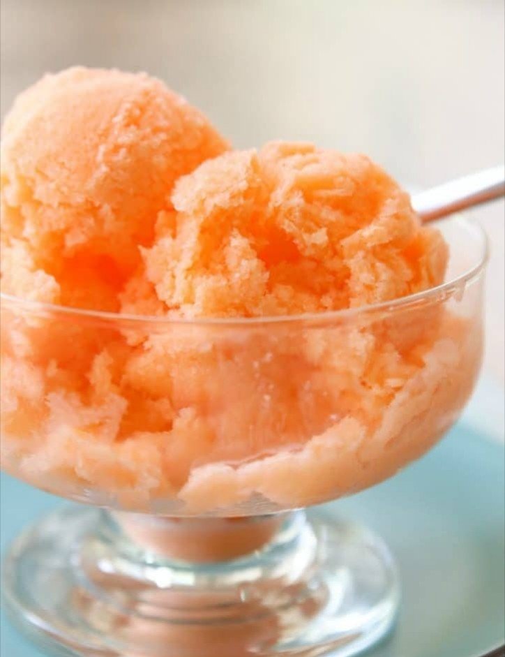 Two Ingredients Orange Sherbet Recipe 