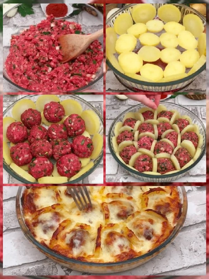 Potato Meatball Bake Recipe 